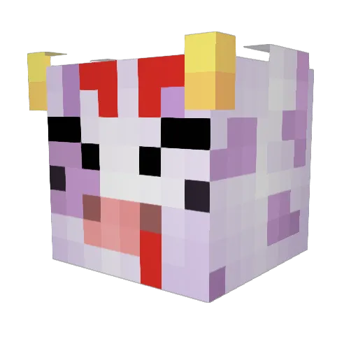 Primisto Minecraft avatar head, 3D render