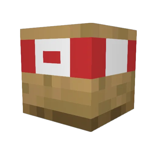 PrimitiveMod Minecraft avatar head, 3D render