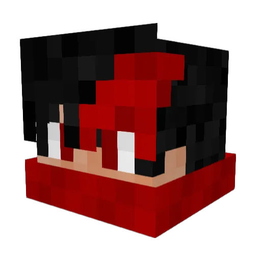 PrimoDragoon Minecraft avatar head, 3D render