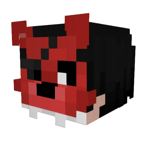 Primoneitor24 Minecraft avatar head, 3D render