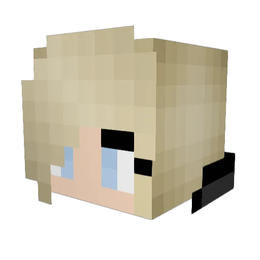 Primrose13 Minecraft avatar head, 3D render
