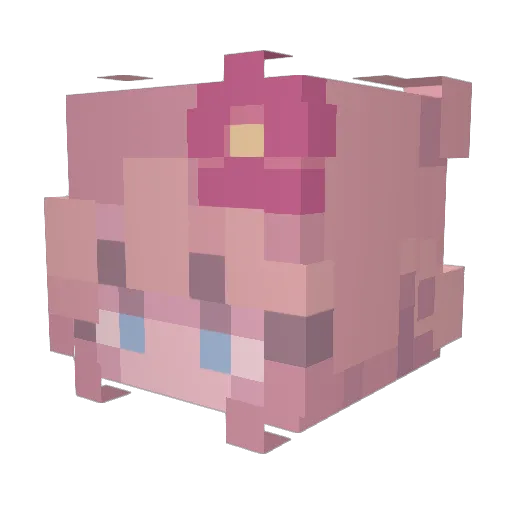 Primrose9410 Minecraft avatar head, 3D render