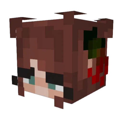 PrimroseIvory Minecraft avatar head, 3D render