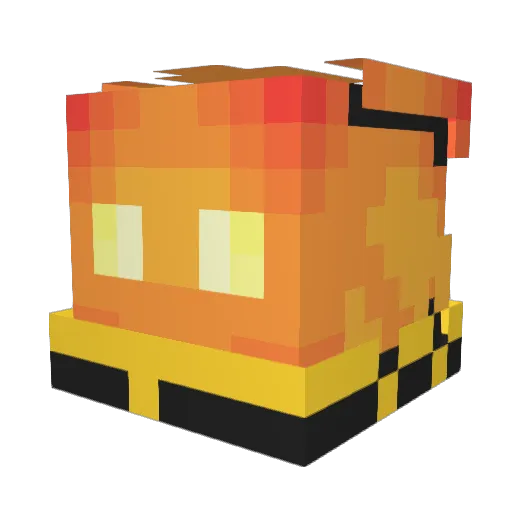Primzi Minecraft avatar head, 3D render