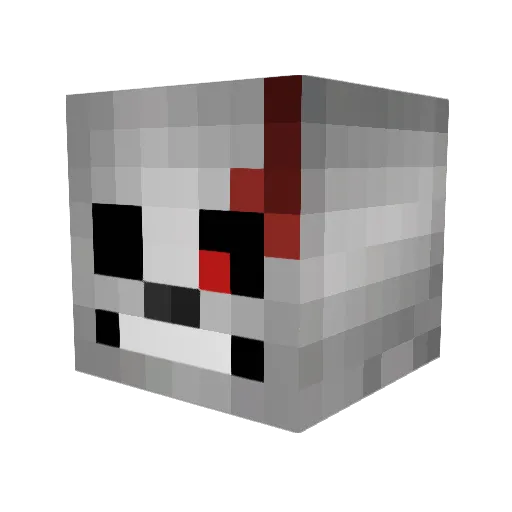PrinceAIi Minecraft avatar head, 3D render