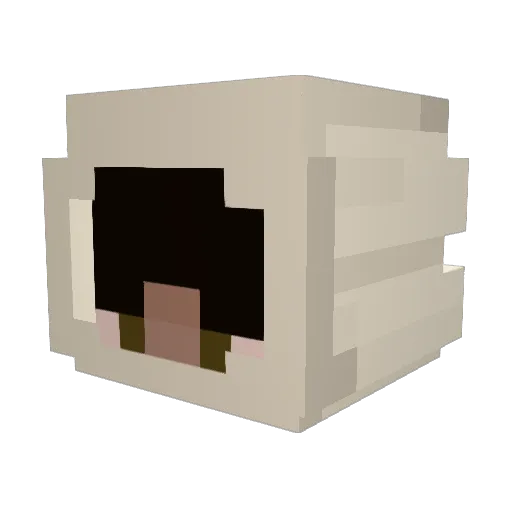 PrinceAmaru Minecraft avatar head, 3D render