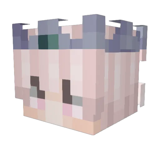 PrinceAngel Minecraft avatar head, 3D render
