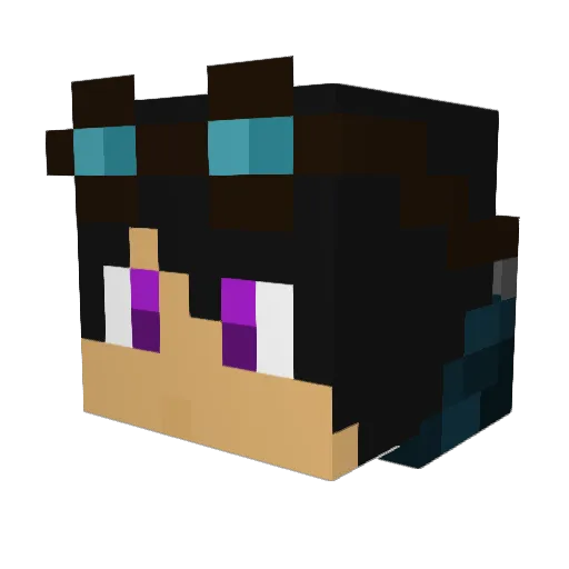 PrinceArchimedes Minecraft avatar head, 3D render
