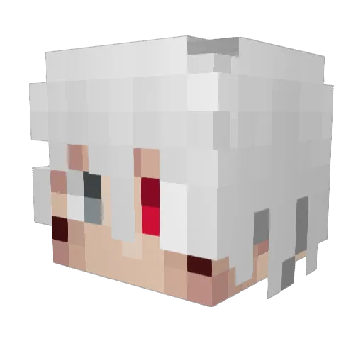PrinceAze Minecraft avatar head, 3D render
