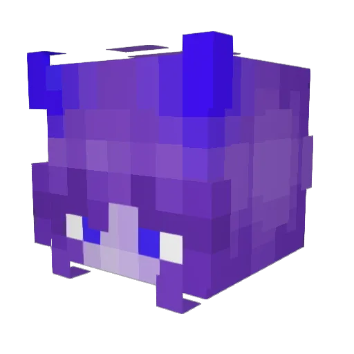 PrinceByte Minecraft avatar head, 3D render