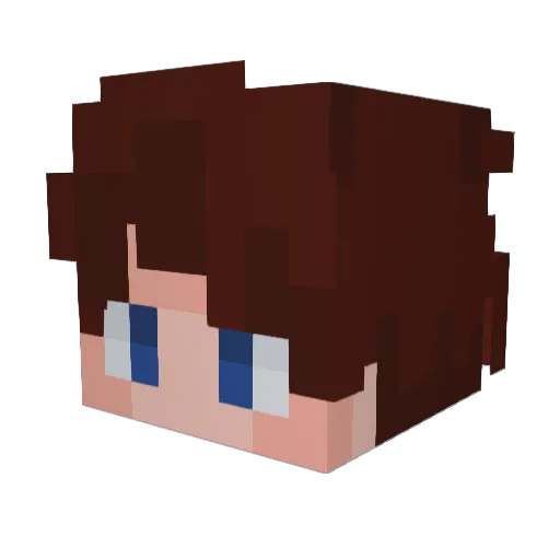 PrinceCandyy Minecraft avatar head, 3D render