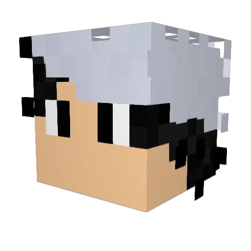 PrinceGer Minecraft avatar head, 3D render