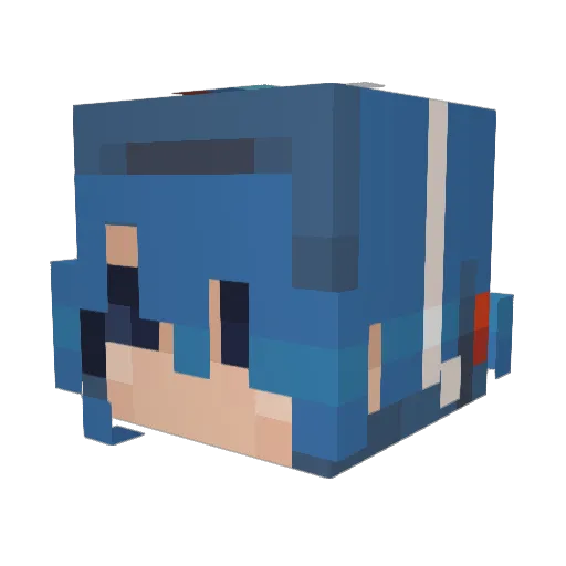 PrinceGio123 Minecraft avatar head, 3D render