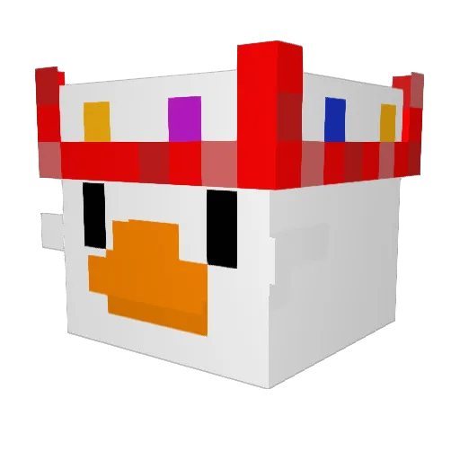 PrinceGoose Minecraft avatar head, 3D render