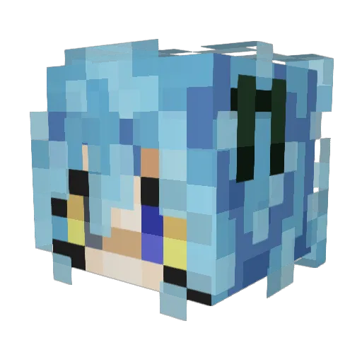 PrinceHoneyBee Minecraft avatar head, 3D render
