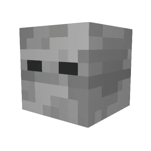 PrinceIver Minecraft avatar head, 3D render