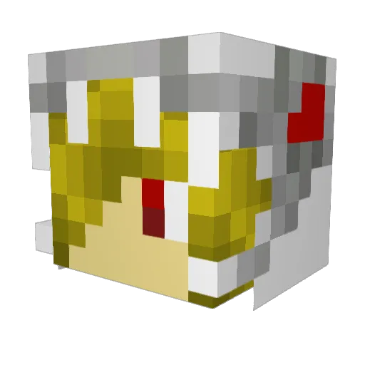 PrinceJP24 Minecraft avatar head, 3D render
