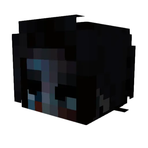 PrinceJebb Minecraft avatar head, 3D render