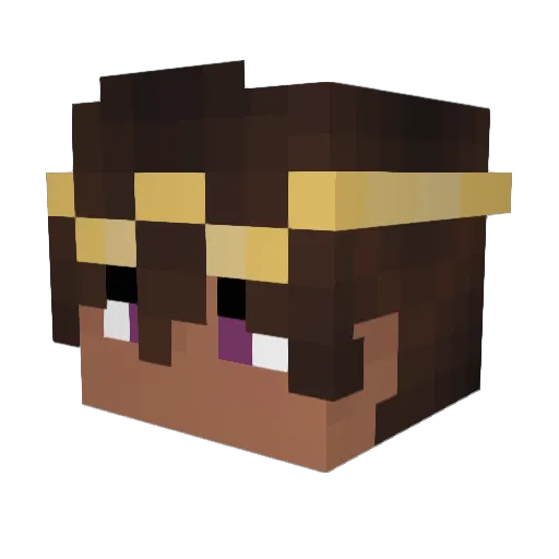 PrinceKairo Minecraft avatar head, 3D render