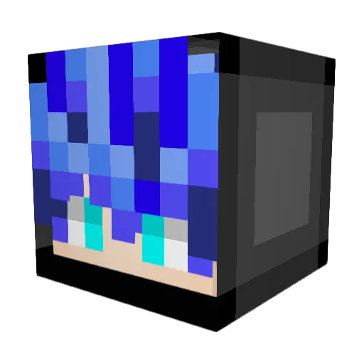 PrinceKip Minecraft avatar head, 3D render