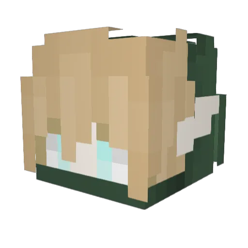 PrinceLegolas Minecraft avatar head, 3D render