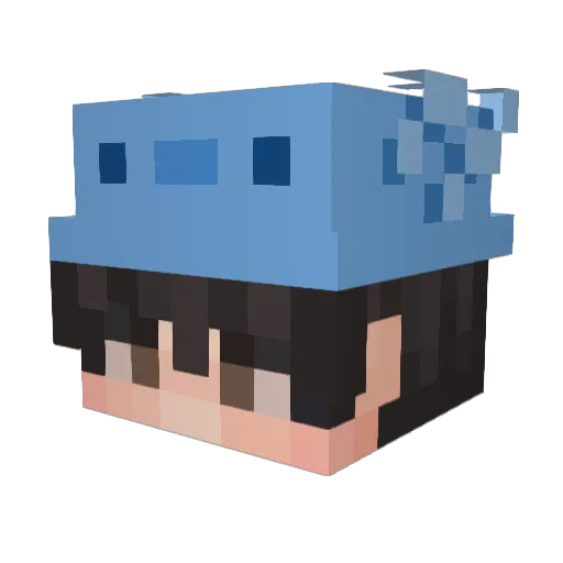 PrinceM_ Minecraft avatar head, 3D render