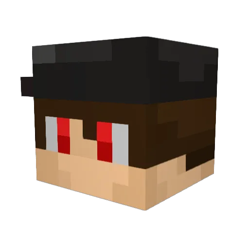 PrincePaule Minecraft avatar head, 3D render