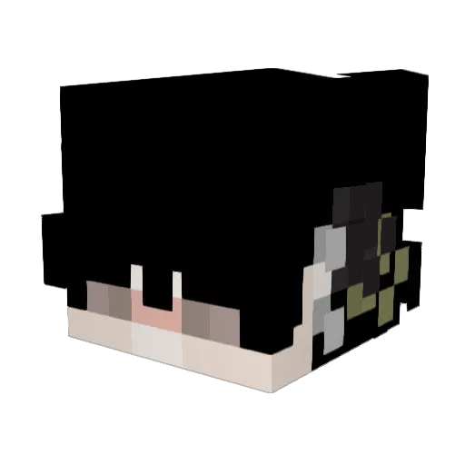 PrincePrinceton Minecraft avatar head, 3D render
