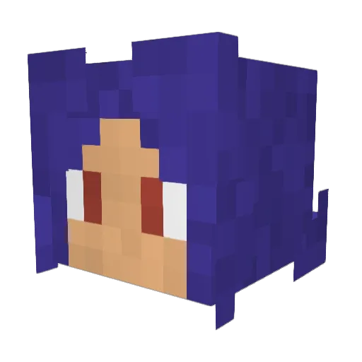 PrinceReveLucide Minecraft avatar head, 3D render