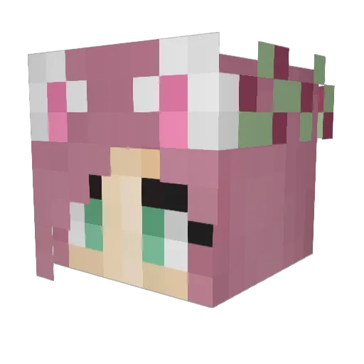 PrinceTea1906 Minecraft avatar head, 3D render