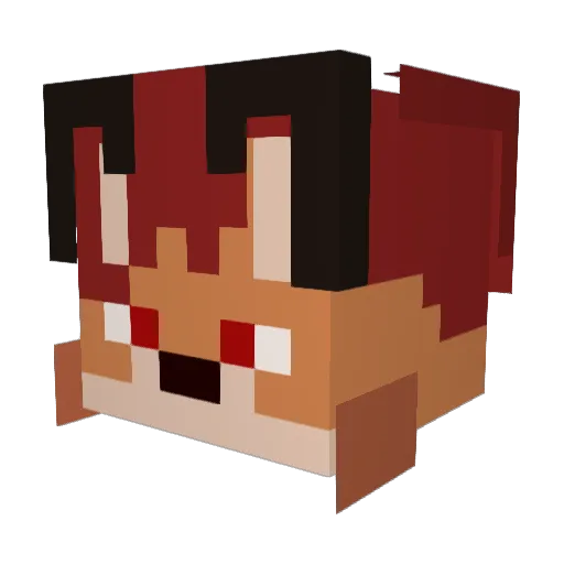 PrinceTheDragon Minecraft avatar head, 3D render