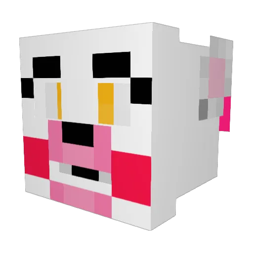 PrinceThomqs Minecraft avatar head, 3D render