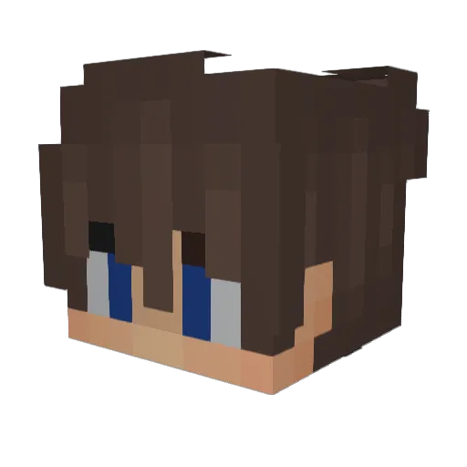 PrinceVentriq Minecraft avatar head, 3D render