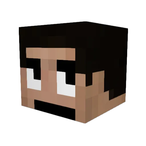 PrinceZammy Minecraft avatar head, 3D render