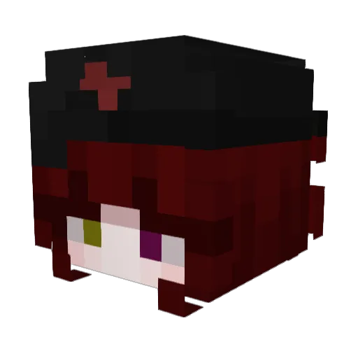 PrinceZeuro Minecraft avatar head, 3D render