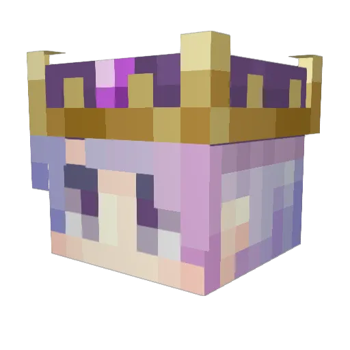 Prince_Asparagus Minecraft avatar head, 3D render