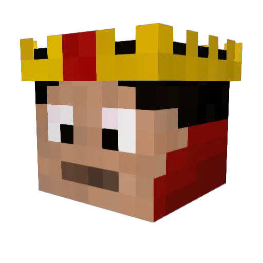 Prince_Avalon Minecraft avatar head, 3D render