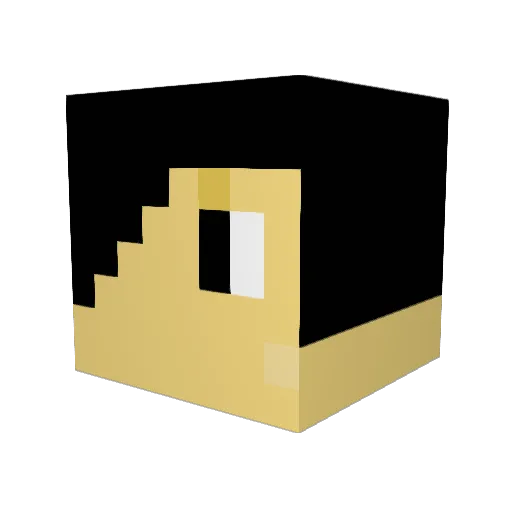 Prince_Azureus Minecraft avatar head, 3D render