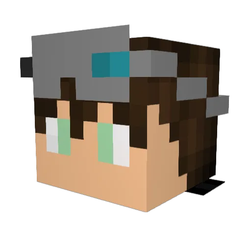 Prince_Bam Minecraft avatar head, 3D render
