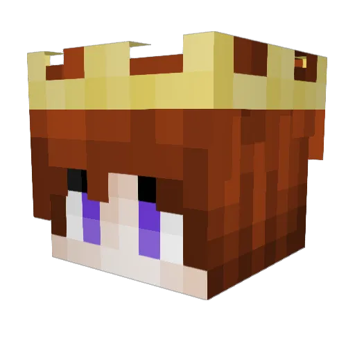 Prince_Calico Minecraft avatar head, 3D render