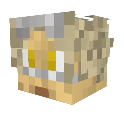 Prince_Espeon Minecraft avatar head, 3D render
