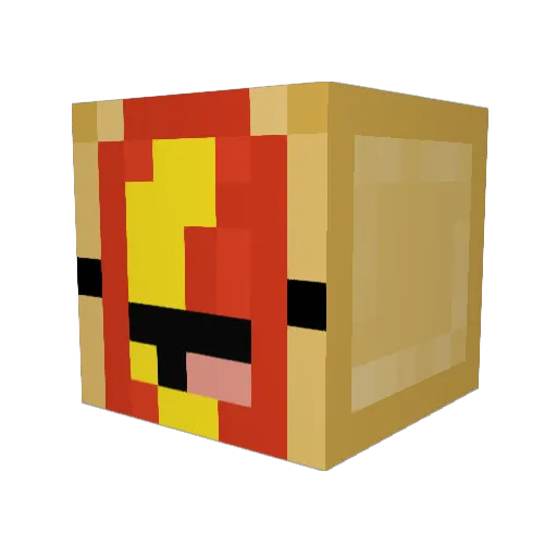 Prince_Foxley Minecraft avatar head, 3D render