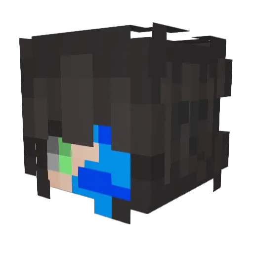 Prince_Sloth Minecraft avatar head, 3D render