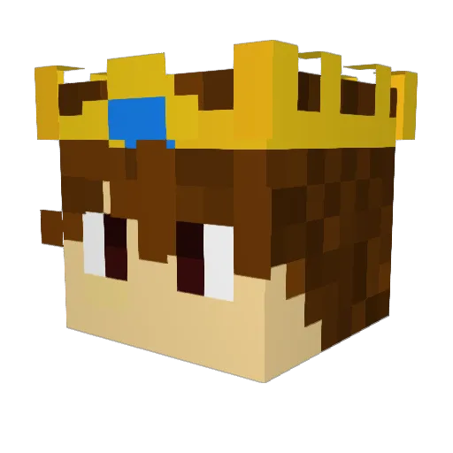 Prince_Storm Minecraft avatar head, 3D render