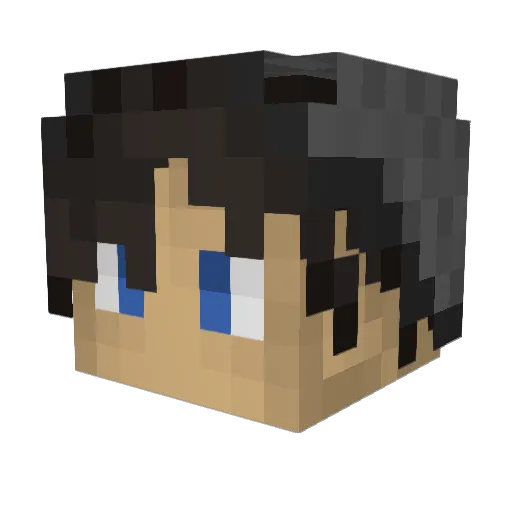 Prince_Zyron Minecraft avatar head, 3D render