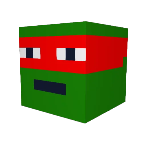 Princehisss Minecraft avatar head, 3D render