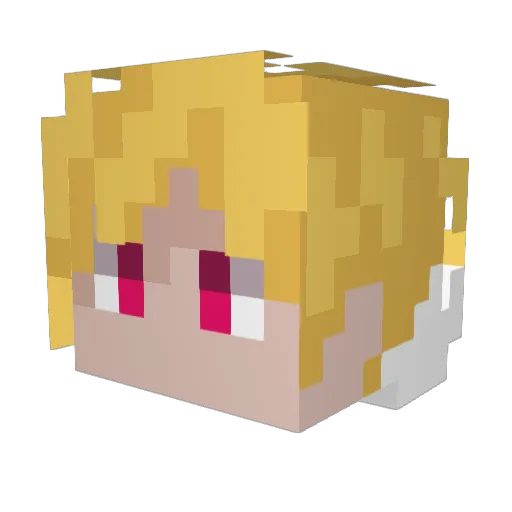 Princeof_theLake Minecraft avatar head, 3D render