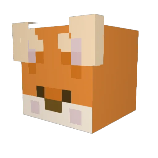 PrincepsMaris Minecraft avatar head, 3D render