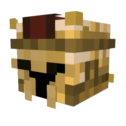 PrincessAVL Minecraft avatar head, 3D render