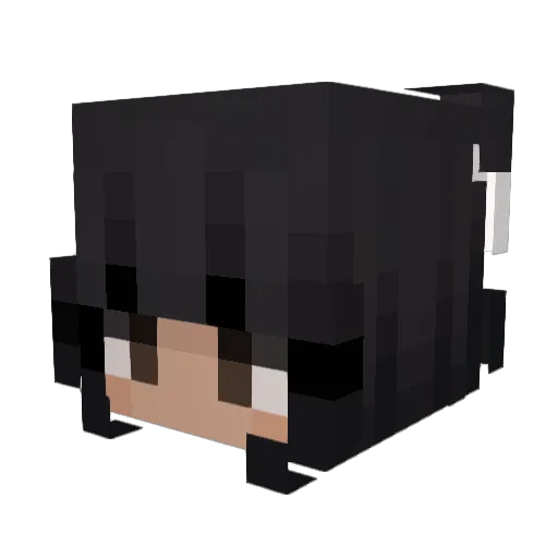 PrincessAlisaa Minecraft avatar head, 3D render